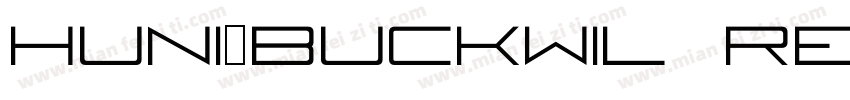 Huni_Buckwil Regular字体转换